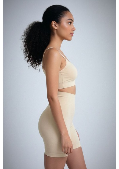 Fit Women Paçalı Korse Bel Ve Basen , Bel ı Kalça Yüksek Bel Korse 2050 Bej