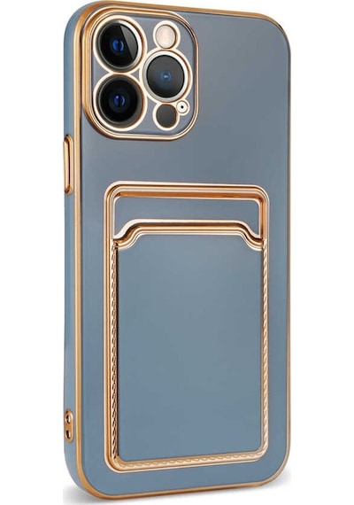 Zeyline Apple Uyumlu iPhone 12 Pro Max Zore Bark Kartlıklı Kapak-beyaz