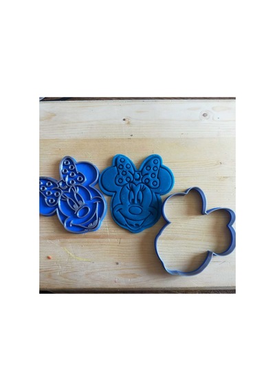 Minnie Mouse Kurabiye Kalıbı 2 Parça Gıdaya Uygun 3d Baskı Kalıp Diğer