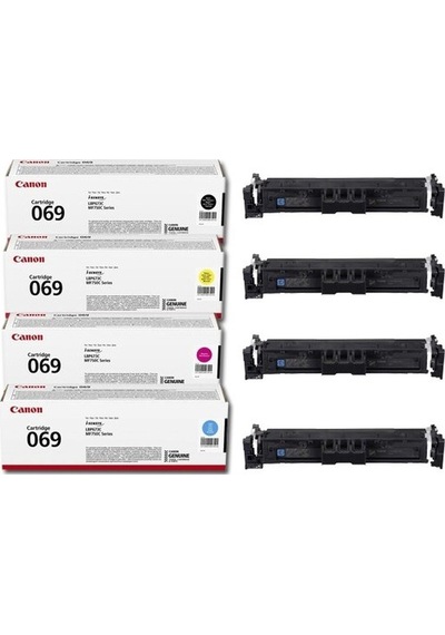 Canon Crg-069  Toner 4'lü Set - Tüm Renkler Kutusuz