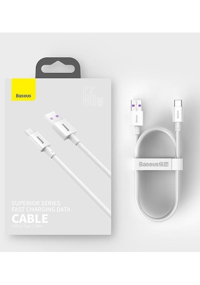 Baseus Superior Series Usb To Type-c Pd 66w 1 Mt Hızlı Şarj Veri Kablosu Catys-02