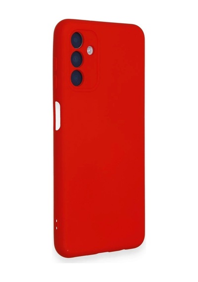 Newface - 987 - Samsung Galaxy A14 4g Kılıf Nano İçi Kadife Silikon - Edntrend - - Kırmızı