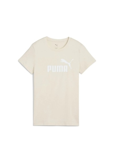 Puma Polo Ess No. 1 Logo Para Mujer Kadın Tişört Ekru/bej
