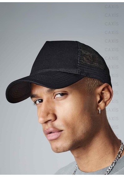 Caxis Siyah Yazlık Fileli Spor Unisex Şapka