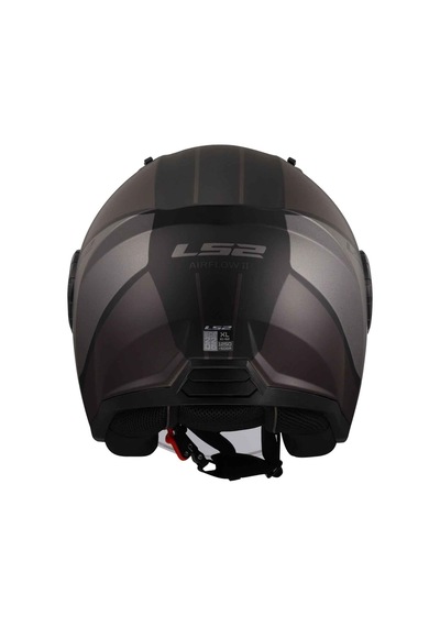 Ls2 Airflow Cover Açık Motosiklet Kaskı Mat Siyah - Gri