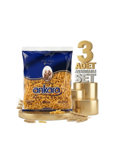 Ankara İnce Uzun Makarna 3x500 Gr