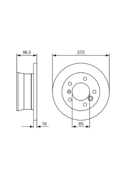 Mercedes G Serisi 463 350 Bluetec 3.0d 2011-2015 Bosch Arka Disk 2 Adet