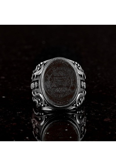 Davud Yıldızı Ve İnanç Sembolü Yüzük, Davud Yıldızı Gümüş Yüzük, 925 Ayar Gümüş Yüzük Gümüş