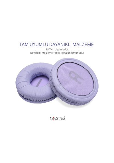 Novstrap Jbl Kulaklık Pedi Süngeri 500bt 510bt 520bt 560bt 570bt 525bt 450bt 460bt Jr310 İle Uyumlu Lila