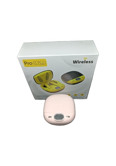 Pro6 Plus Kablosuz Led Işıklı Oyuncu Bluetooth Kulaklık 5.0 Pembe