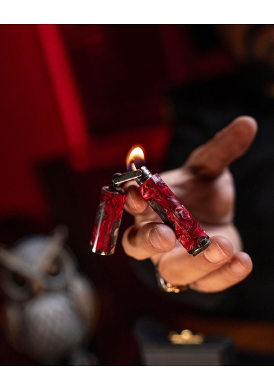 Caka Odkka Crimson El Yapımı Ortadan Kırılan Benzinli Gemici Muhtar Çakmağı - Pirinç