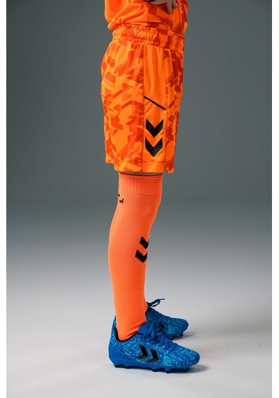 Hummel Line Kaleci Şort Neon Turuncu Çocuk