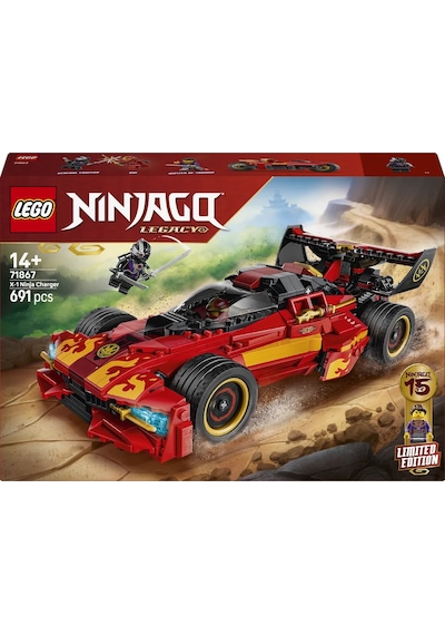 LEGO® NINJAGO® X-1 Ninja Turbo Otomobili 15. Yıl Dönümü 71867 - 14 Yaş Üzeri için Yaratıcı Oyuncak Yapım Seti (691 P)