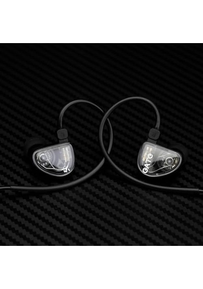 Gate In-ear Monitor W/mic Siyah Sahne, Stüdyo Veya Odyofil İçin Kulak İçi/ın-ear Kablolu Monitör Kulaklık Mikrofonlu Versiyonu