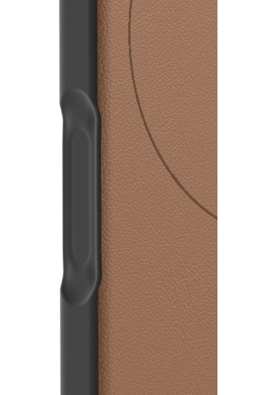 Apple Uyumlu iPhone 17 Pro Max Kılıf M-safeli Basit Mat Deri Desenli Youngkit Tech Fashion Seri Kapak Kahverengi Kahverengi