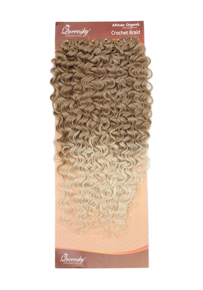 Queensky Afro Dalgası / 75cm / 240gr / Kumral Platin Ombre - Dlkj-896458 Çok Renkli