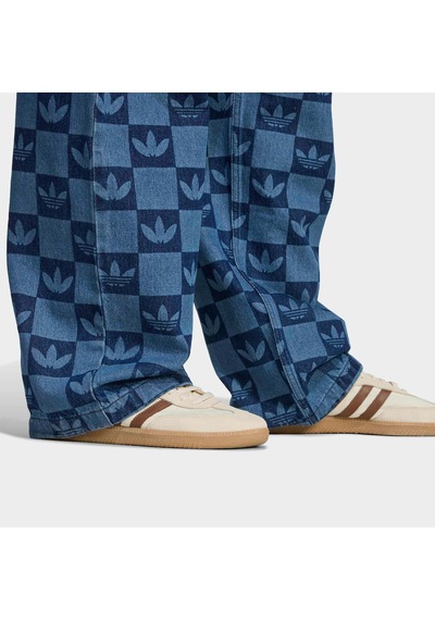 Adidas Monogram Erkek Mavi Jean Pantolon Jy2993
