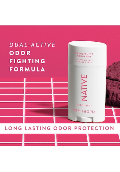 Native Grapefruit & Bergamot Alüminyumsuz Stick Deodorant 75gr