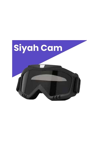 Prosev Motosiklet Gözlüğü MX22 Off Road/Cross Siyah Cam