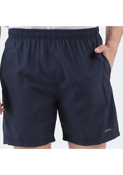 Slazenger RABI 2 li Set Erkek Cepli Deniz Şortu Koyu Gri - Lacivert Mayo