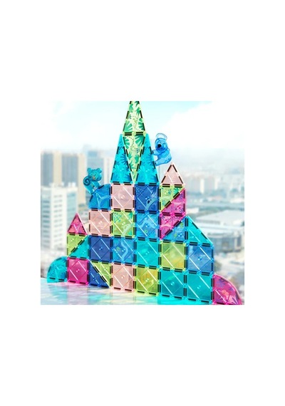 Mideer Renkli Magnetic Tiles - Sihirli Orman