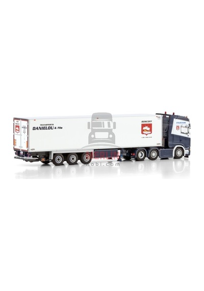 1/50l. Danielou Scanıa S Hıghlıne Cs20h 6x2 Twın Steer Reefer Traıler - 3 Axle