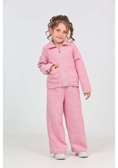 Toontoy Kids Toontoy Kız Çocuk Şanel Eşofman Takım Pembe
