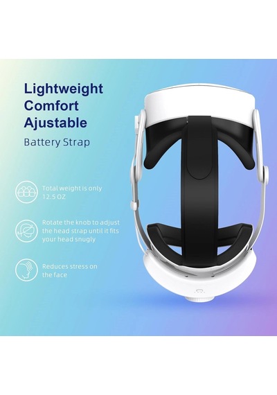 Qwos Kafa Bandı Rgb Comfort Pil 12000mah Quest 3s İçin Sadece Aksesuar