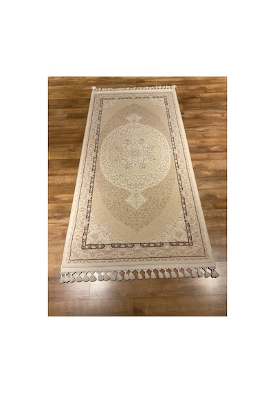 Delüks 7028 100x200 Vizon Halı Krem