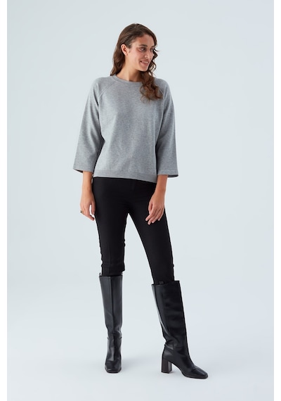 Peraluna Nell Pullover Yanları Yırtmaçlı 3/4 Kol İnce Kadın Triko Kazak Gri Melanj-gri Melanj Gri Melanj Peraluna Nell Pullover Yanları Yırtmaçlı 3/4 Kol İnce Kadın Triko Kazak Gri Melanj-gri Melanj Gri Melanj
