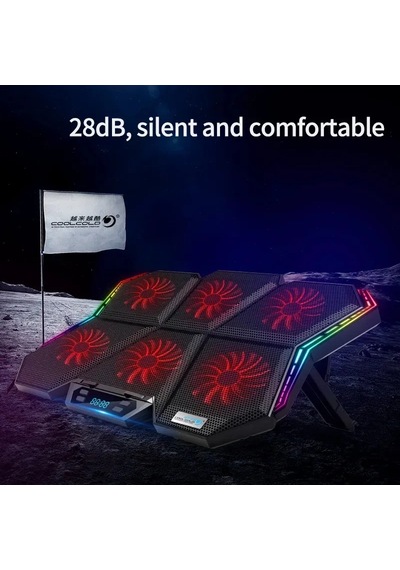 Hpy Pazar Coolcold Rgb Gaming Laptop Soğutucu Altı Fanlı, 12 17"
