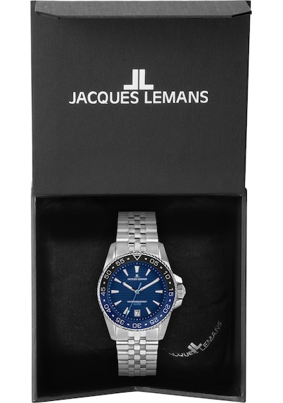 Jacques Lemans 1-2205ı Lıverpool Dıver Erkek Kol Saati Gümüş - Mavi