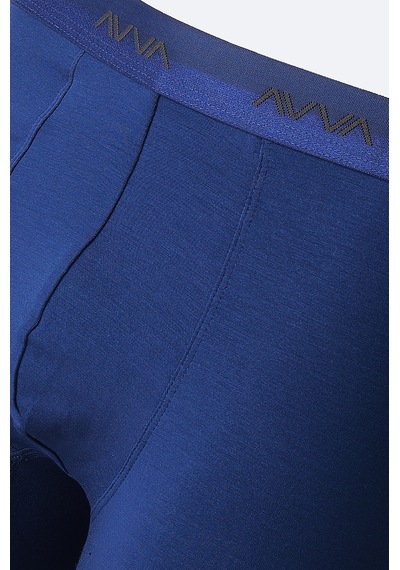 Avva Erkek Lacivert Basic Soft Touch Tekli Regular Fit Boxer B009537