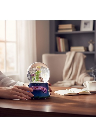 Küçük Prens Orta Boy Işıklı Müzikli Kar Küresi Le Petit Prince Koleksiyonluk Biblo