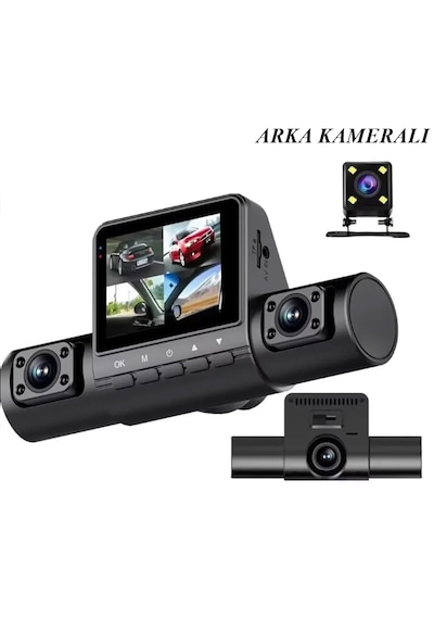 4 Kameralı 1080p Hd Araç İçi Kamera Ön Arka Yan Sağ-sol Açılar 32gb Hafıza Kartı Takılabilir