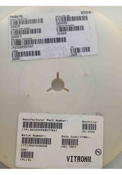 Zc0204fke071k47 Vıtrohm 500 Adet