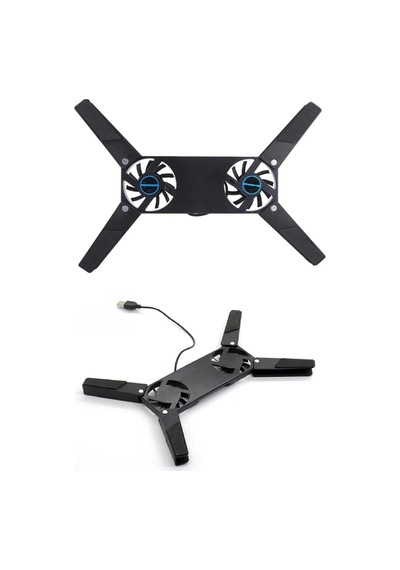 2 Fanlı Notebook Soğutucu Portatif Katlanabilir Laptop Soğutucu Fan Usbli Stand Bilgisayar Fanı