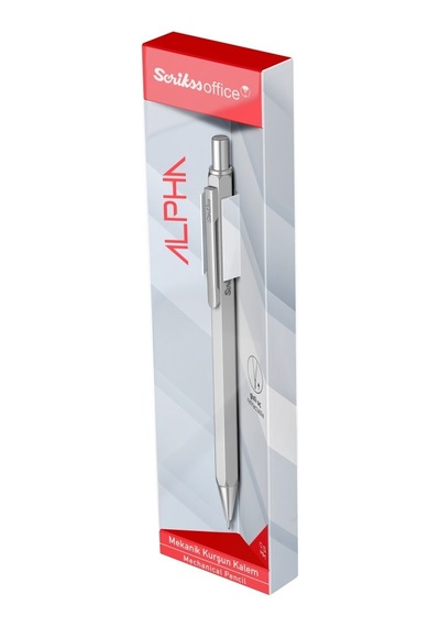 Scrikss Alpha Mekanik Kurşun Kalem 0.5 Mm Gri