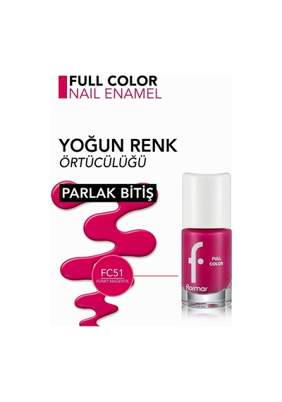 Flormar Full Color Parlak Bitişli Oje FC51