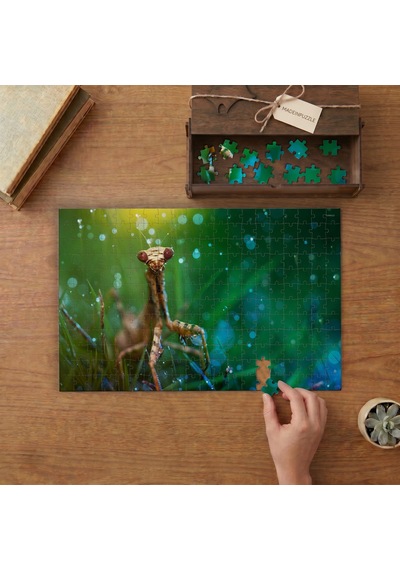 Yağmurda Peybamber Devesi Tasarımı 240 Parça Ahşap Puzzle Ahşap Kutuda Mpy50131