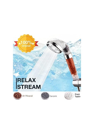 Relax Stream %50 Su Tasarruflu Duş Başlığı - Kokulu Ve Arıtmalı Banyo Duş Başlığı Çok Renkli