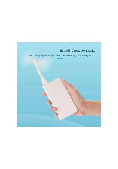 Esnek Taşınabilir Mini Usb Vantilatör Fan Serinletici Laptop Powerbank Uyumlu Sessiz Güçlü Pervane Beyaz