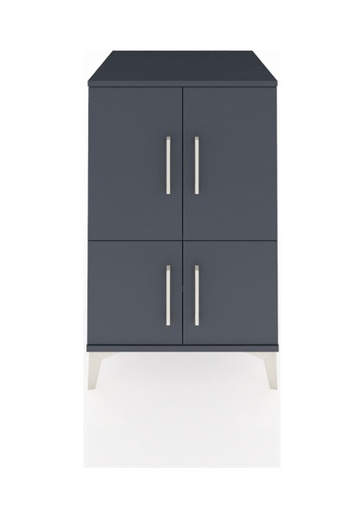 Kronos Komodin 2 Raflı 4 Kapaklı 60x59x96 Antrasit-antrasit Antrasit