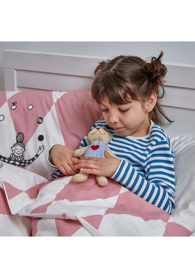 Ikea Fabler Björn Peluş Oyuncak 21 Cm Bej - Mavi - Beyaz - Kırmızı