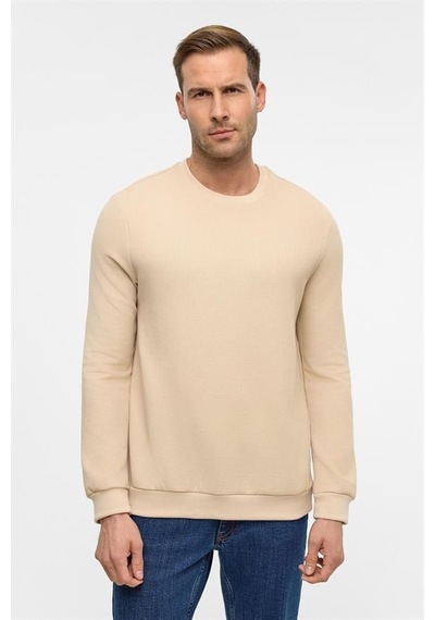 Süvari Bej Regular Bisiklet Yaka Sweatshirt Tr2013700460-bj3 Bej