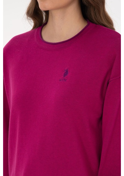 U.s. Polo Assn. Kadın Fuşya Kazak /triko 50314675-vr023 Fusya