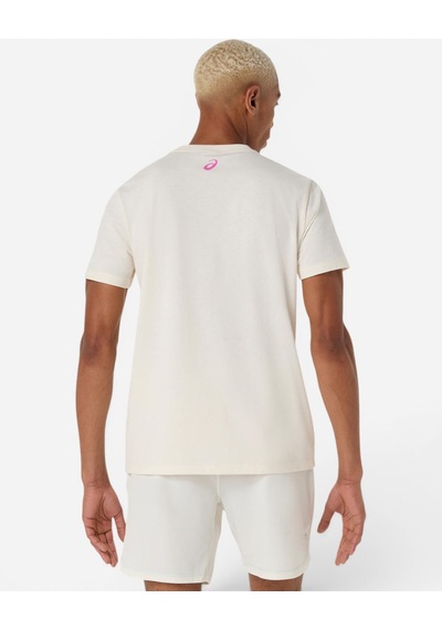 Asics Court Core Graphıc Tee Erkek Bej Kısa Kollu Tshirt 2041a355-100