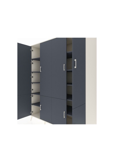 Kronos Gardrop 10 Raflı 8 Kapaklı 176x59x221 Aytaşı-antrasit Antrasit Kronos Gardrop 10 Raflı 8 Kapaklı 176x59x221 Aytaşı-antrasit Antrasit