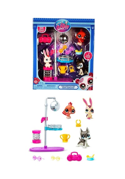 Disko Topu Dönüyor: Littlest Pet Shop Minişler Disko Oyun Seti Sahneyi Sallıyor Littlest Pet Shop - Miniş