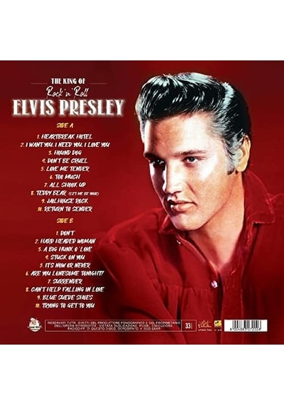 Elvis Presley The King Of Rock&apos N Roll Plak
